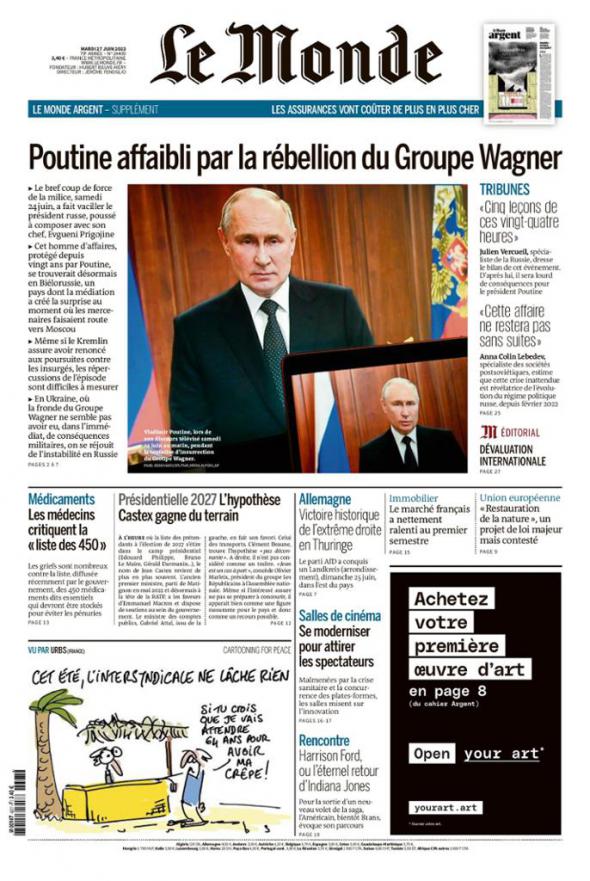 La Premi re Page Du Monde